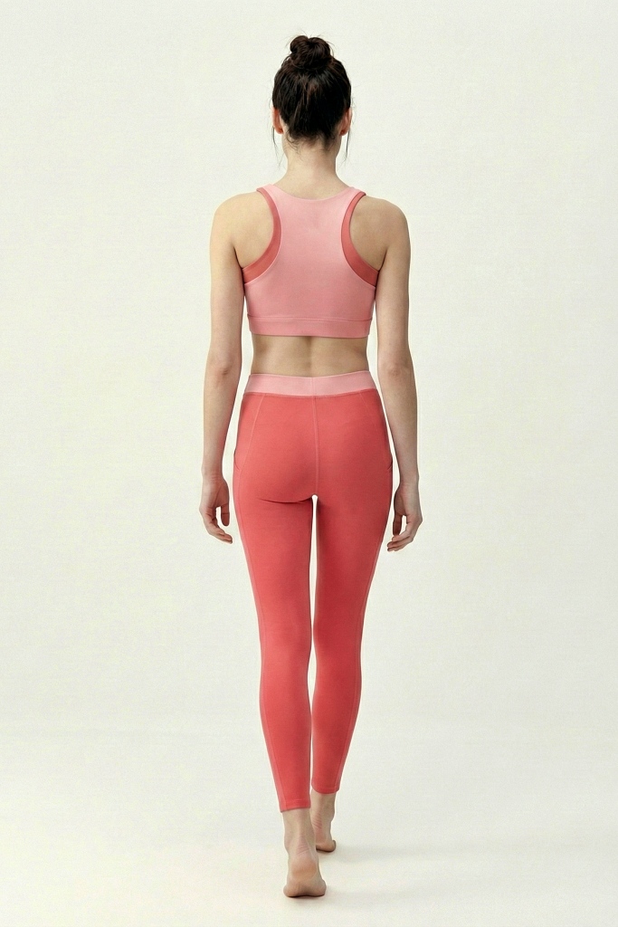 Růžové sportovní legíny