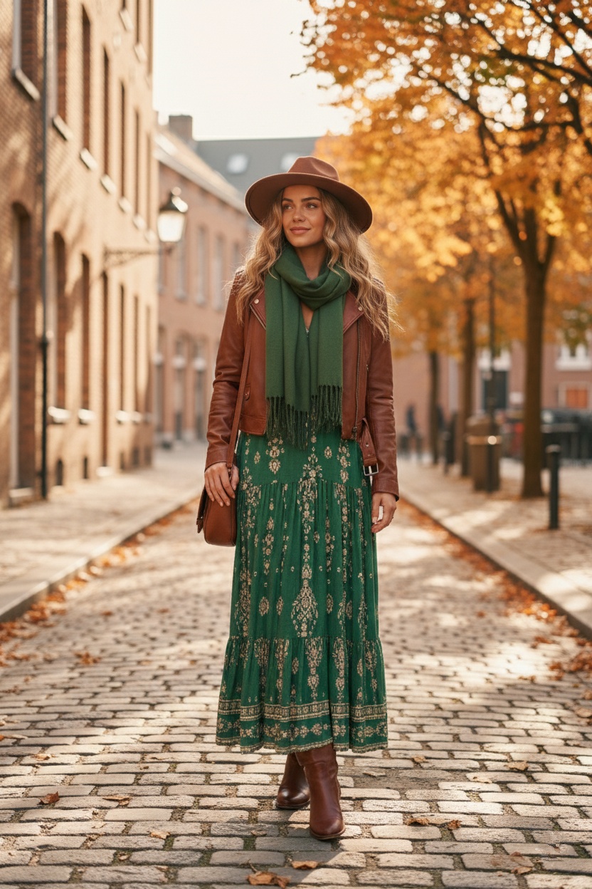 Zelené dlouhé šaty