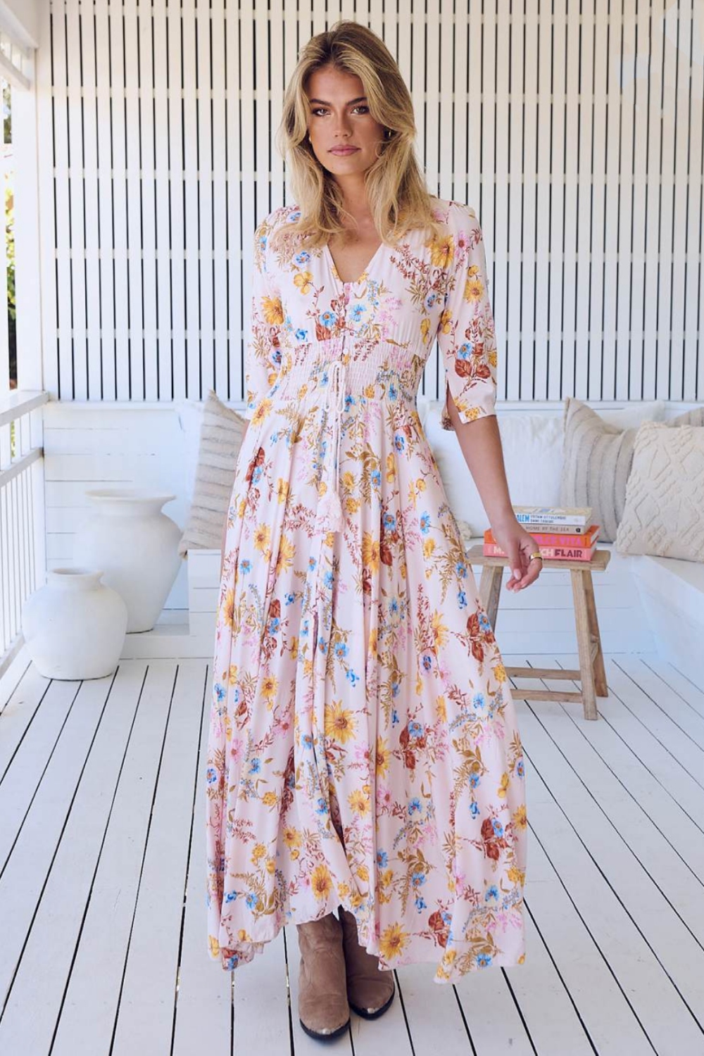 Květinové maxi šaty