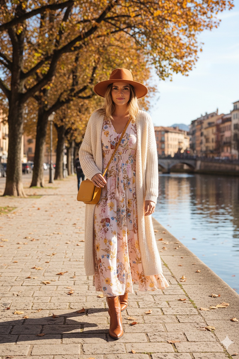 Květované maxi šaty