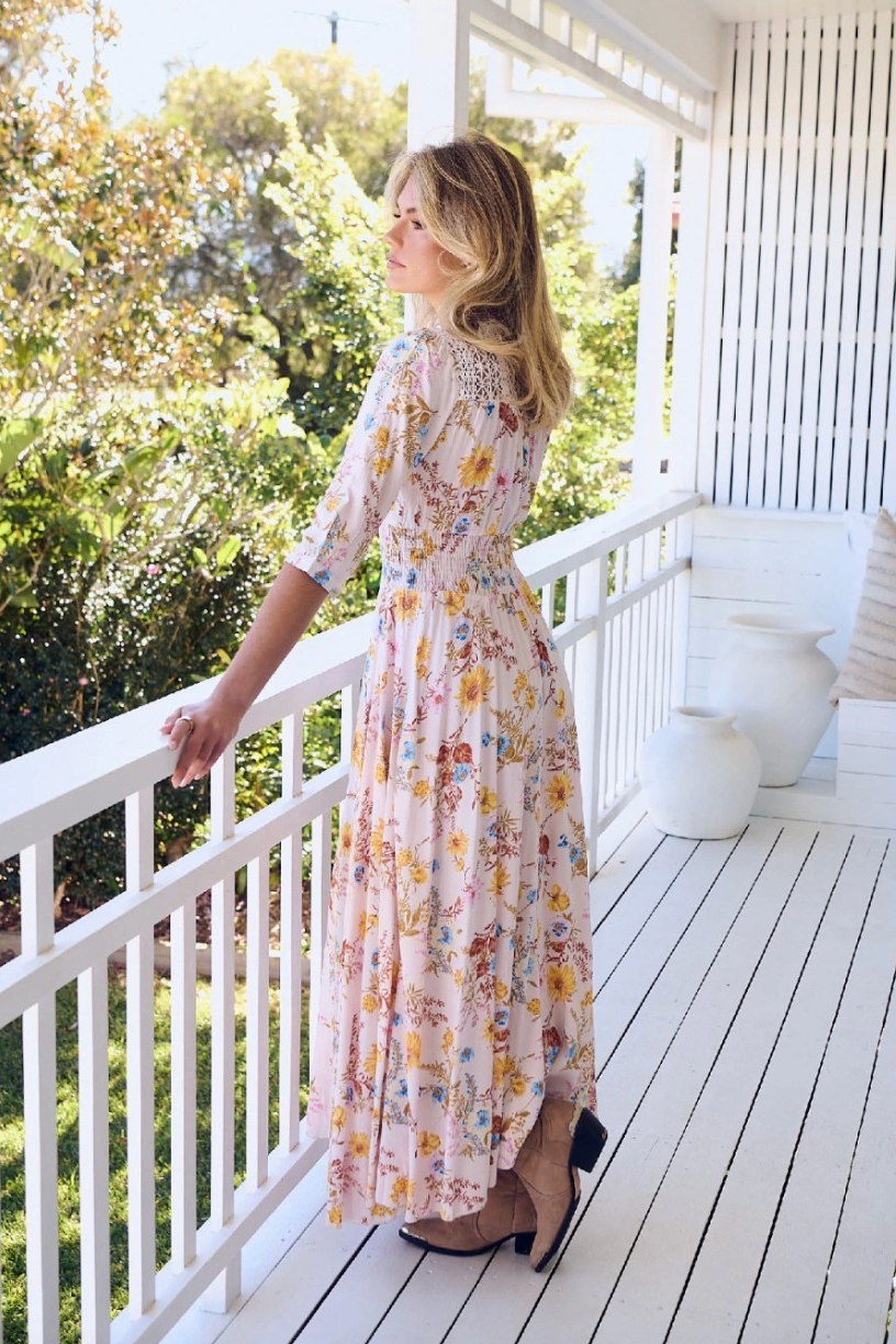 Květinové maxi šaty