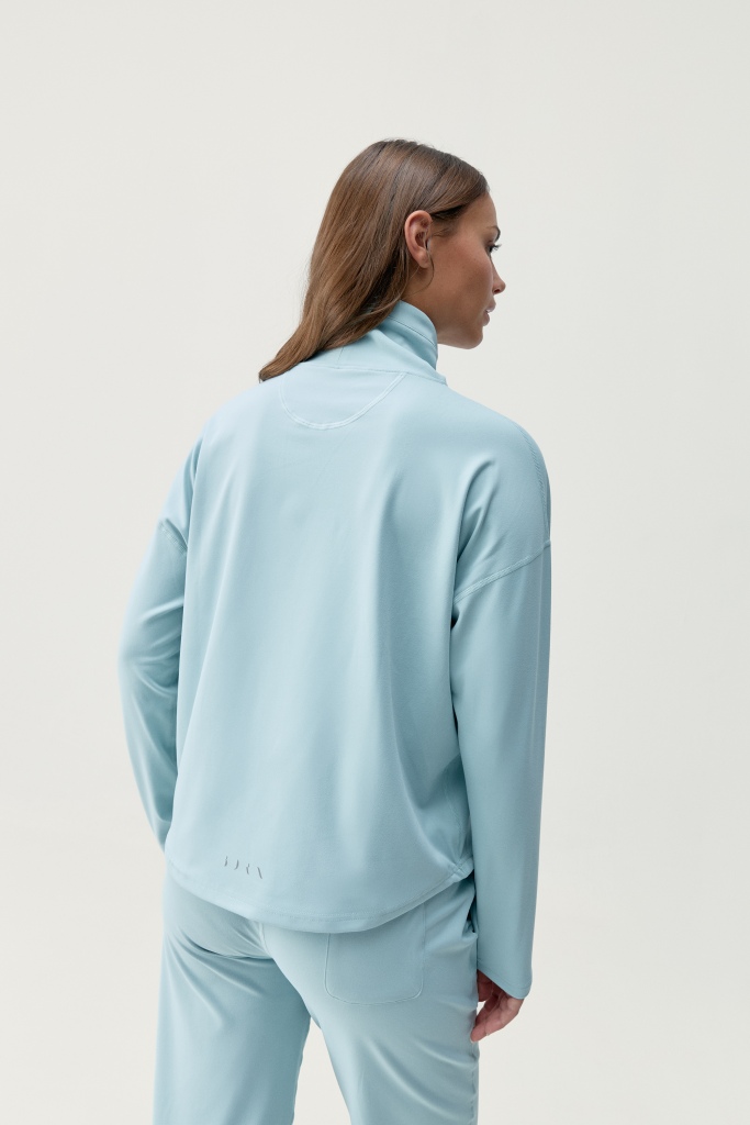 Modrá sportovní mikina