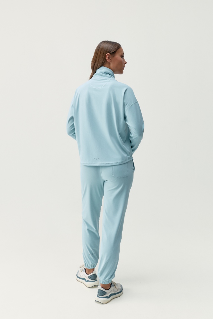 Modrá sportovní mikina