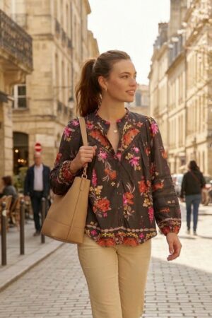 Dámská květovaná halenka