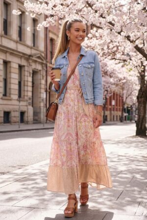 Dlouhé růžové šaty