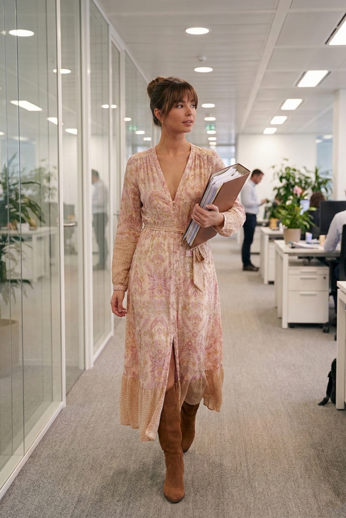 Květované maxi šaty